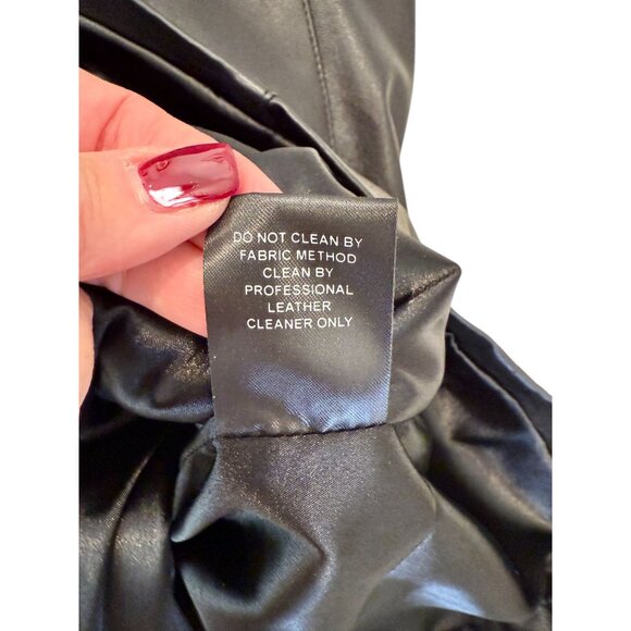 Dundas x REVOLVE Lou Black Leather Corset Dress – Size L - Picture 3 of 8